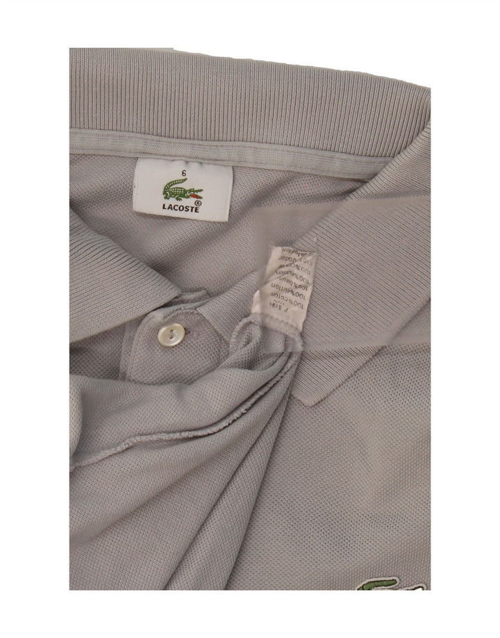 LACOSTE Mens Polo Shirt Size 6 XL Grey Cotton Vintage Lacoste and Second-Hand Lacoste from Messina Hembry 
