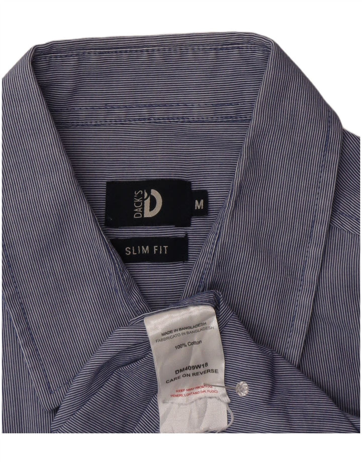 Ανδρικό πουκάμισο Dack's Slim Fit Βαμβακερό με μεσαίο μπλε ρίγες