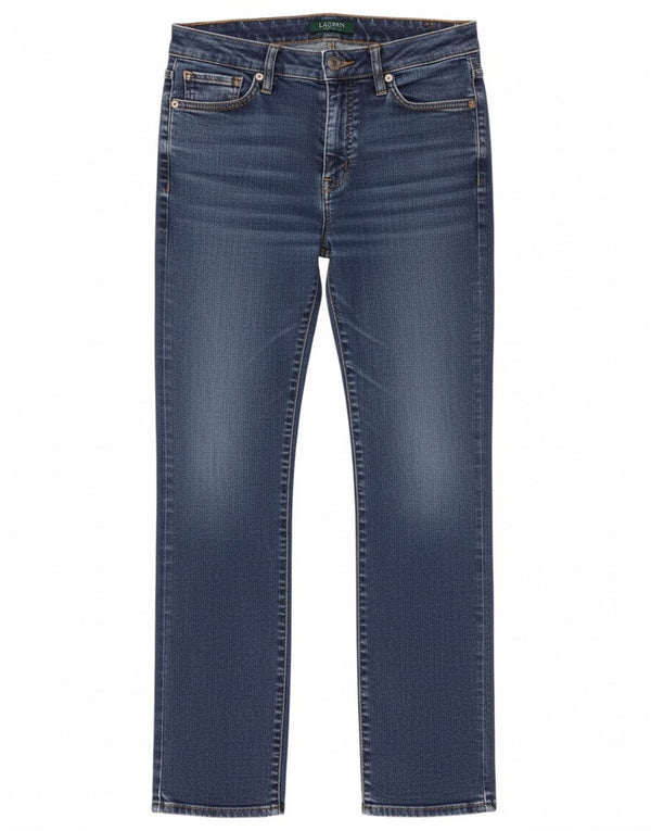 Ralph Lauren Γυναικείο καμπυλωτό ίσιο τζιν US 8 Medium W30 L29 Μπλε βαμβακερό