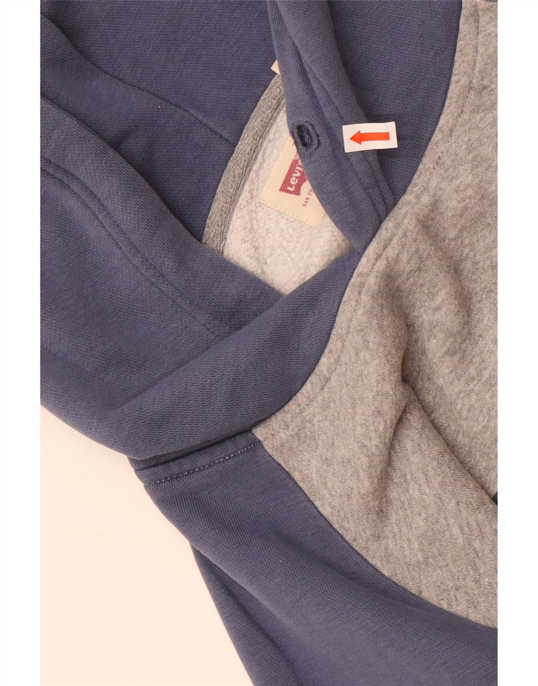 Levi's Mens Graphic Relaxed Fit Jumper Medium Grey Colourblock