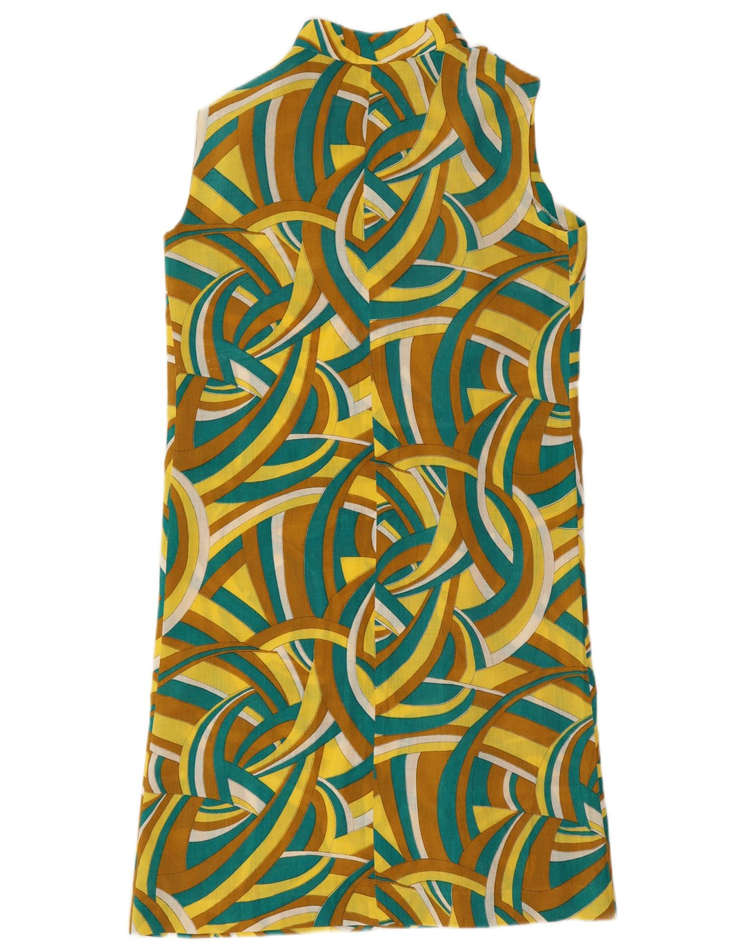 Vintage Γυναικείο Αμάνικο Φόρεμα Shift IT 48 XL Πολύχρωμο Γεωμετρικό
