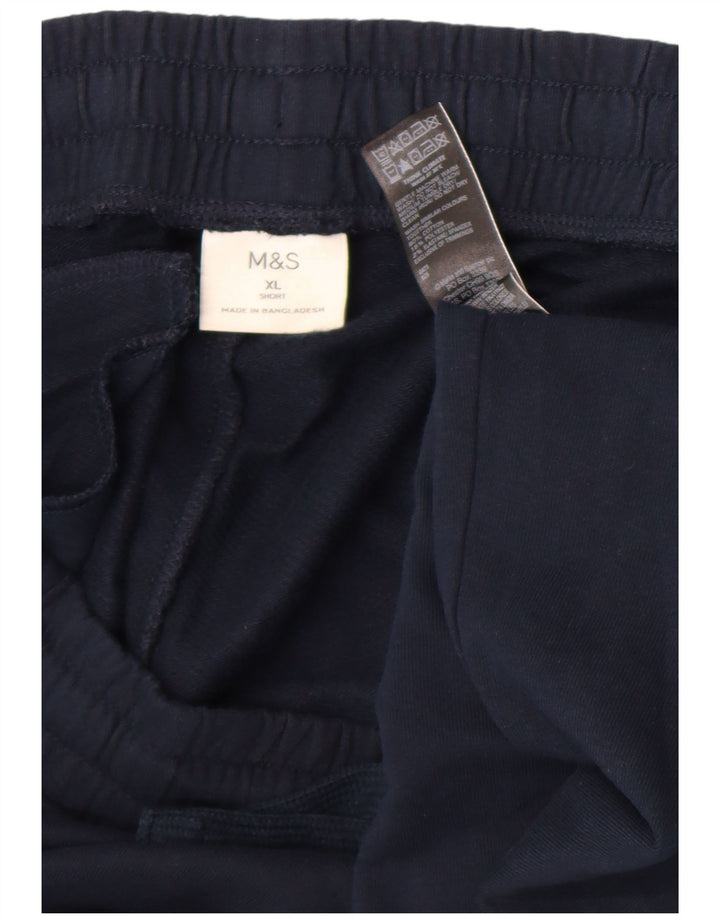 Ανδρική αθλητική φόρμα Marks & Spencer Παντελόνι XL Navy Blue Cotton