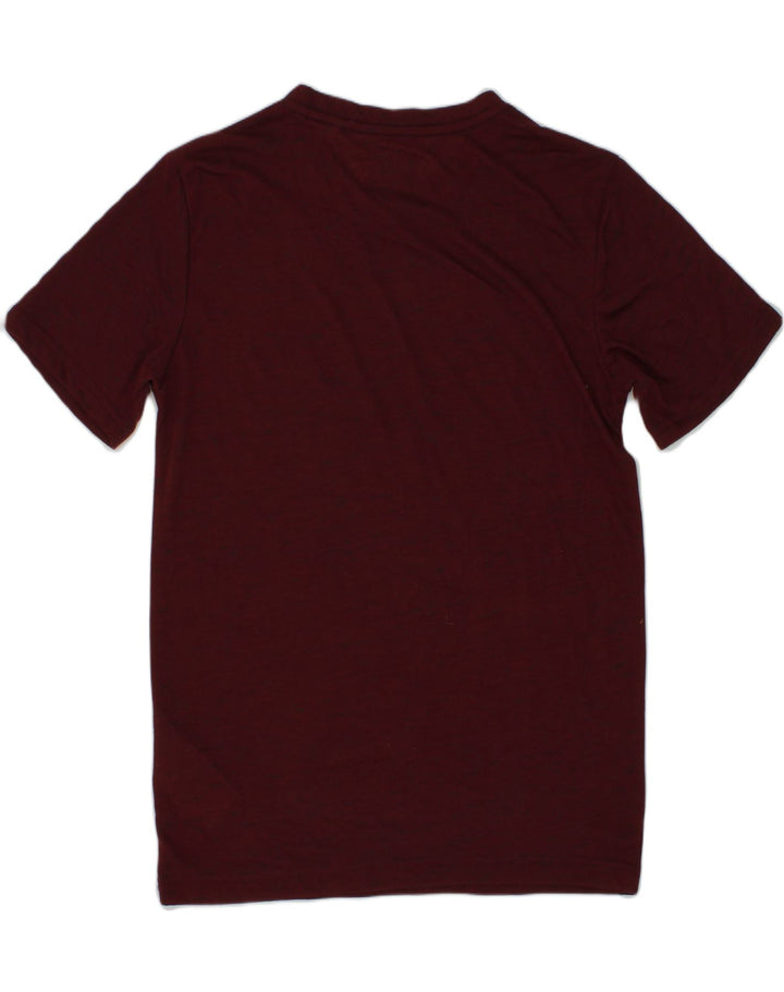 HURLEY Boys T-Shirt Top 12-13 Years Large Maroon Polyester | Vintage Hurley | Thrift | Second-Hand Hurley | Used Clothing | Messina Hembry 