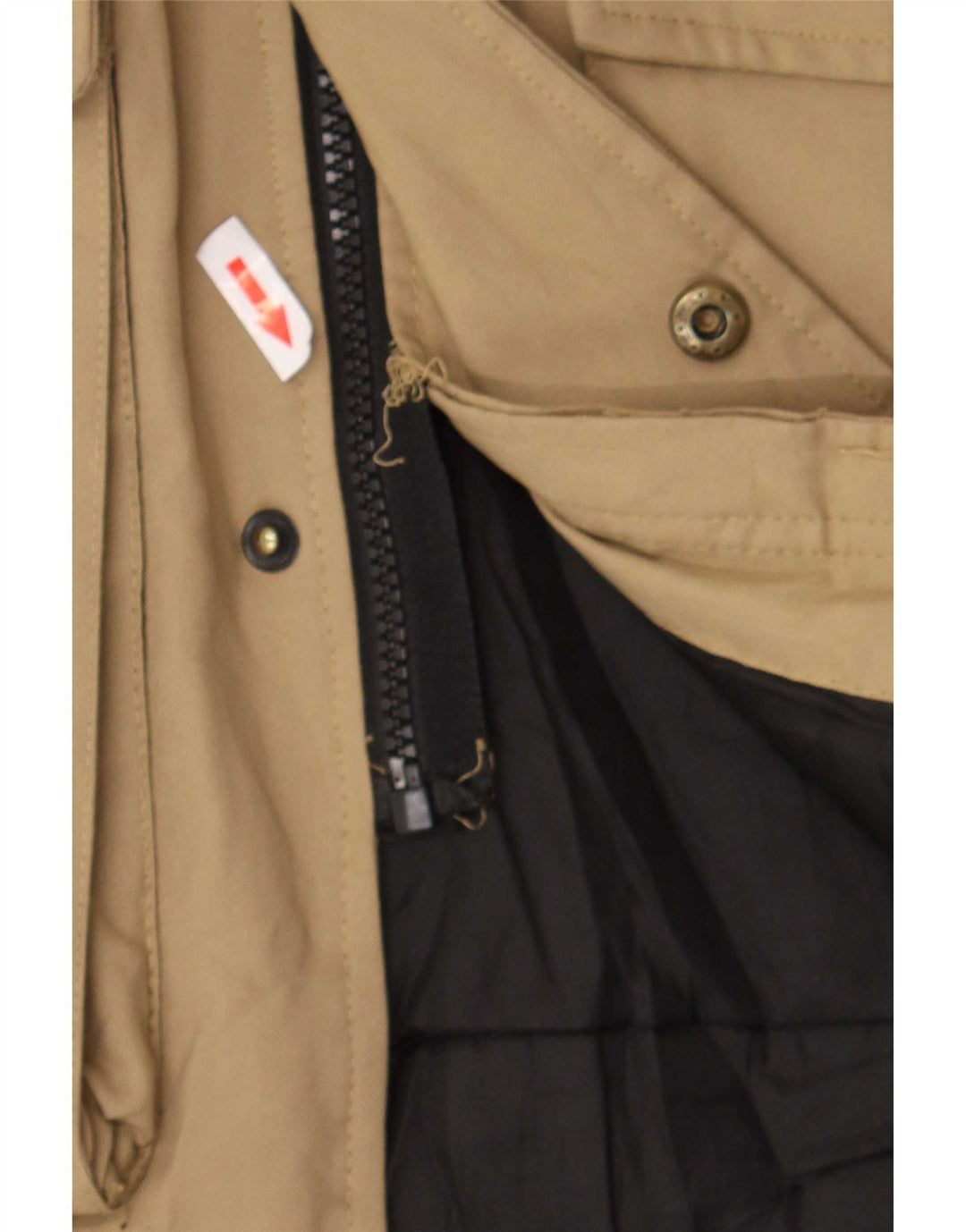 Jack & Jones Ανδρικό μπουφάν Parka με κουκούλα UK 38 Medium Beige Polyester