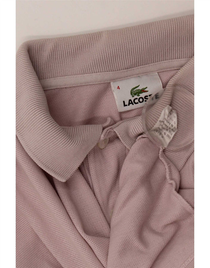 Ανδρικό πουκάμισο Polo Lacoste, Μέγεθος 4, Μεσαίο Ροζ Βαμβακερό