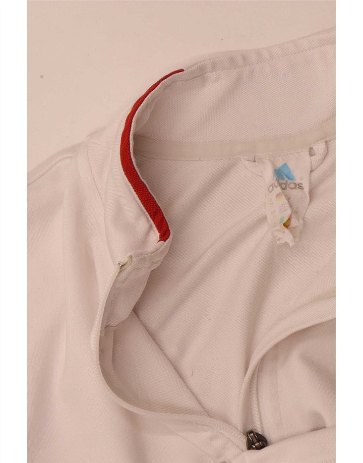 Ανδρική φόρμα Adidas Top Jacket UK 12 Medium White Polyester