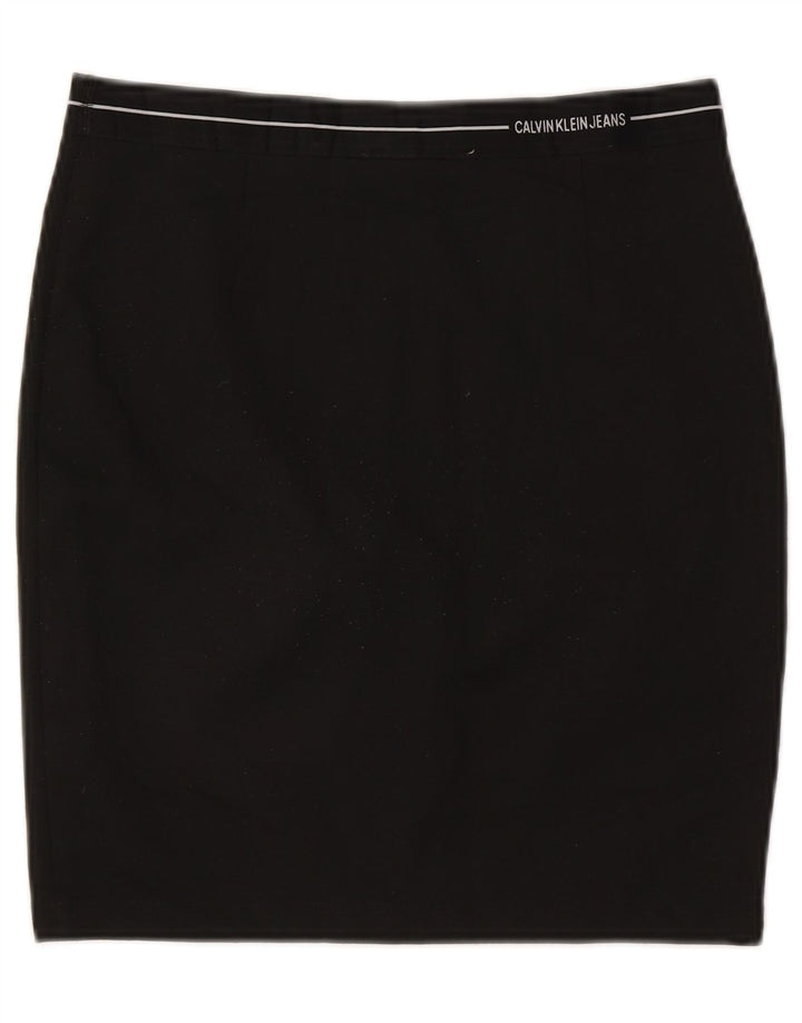 CALVIN KLEIN Γυναικεία Pencil Φούστα Μεγάλη W32 Μαύρη Πολυεστέρας