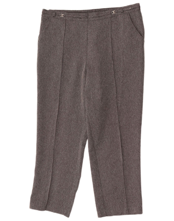 Marks & Spencer Γυναικείο ίσιο κομμένο παντελόνι UK 16 Large W34 L25 Grey