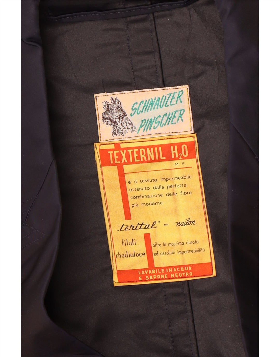 Vintage Ανδρική καμπαρντίνα UK 40 Large Navy Blue Nylon