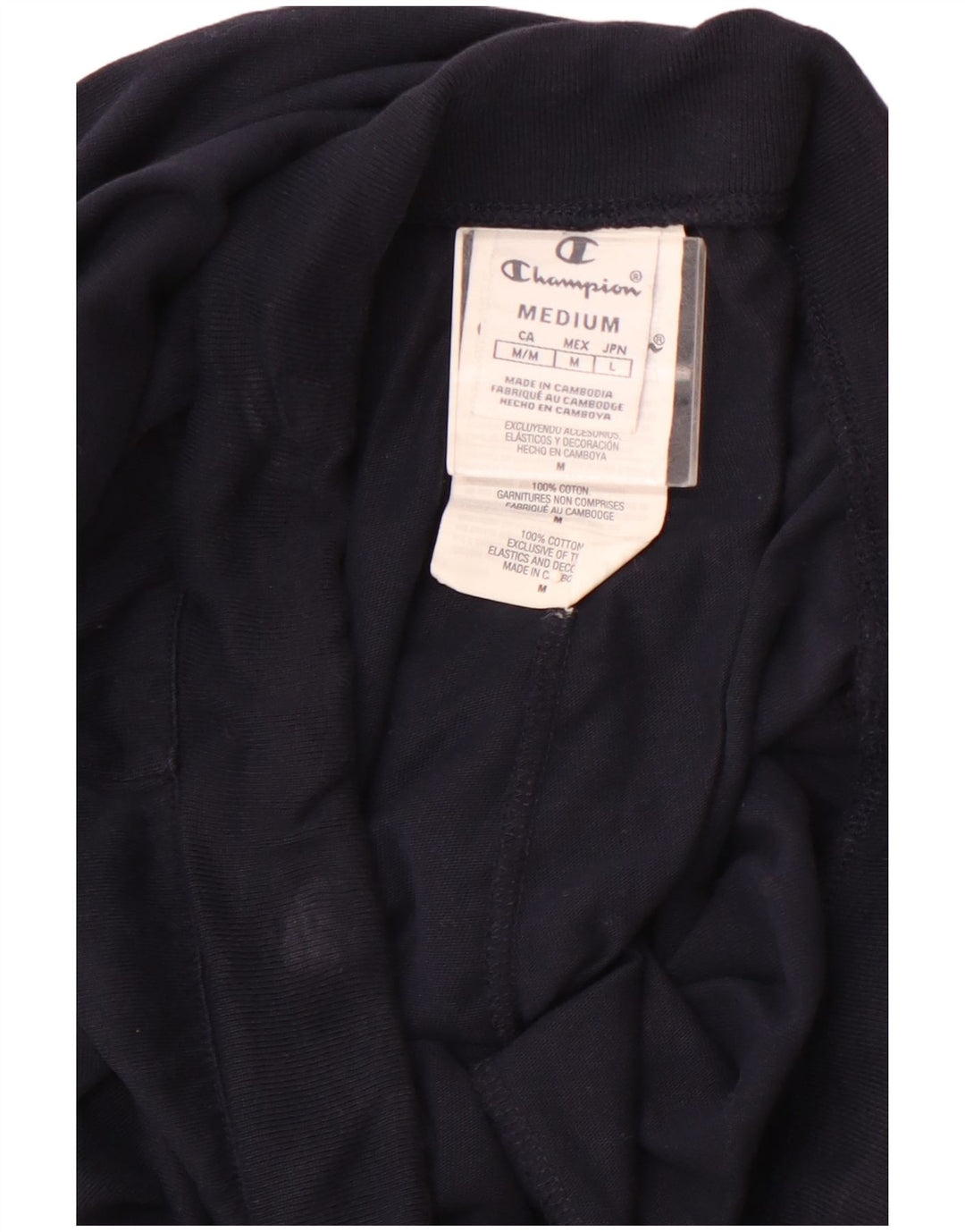 Γυναικεία αθλητική φόρμα CHAMPION Παντελόνι UK 14 Medium Navy Blue Cotton