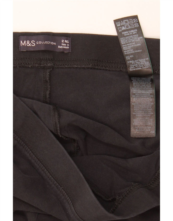 Marks & Spencer Γυναικεία Κολάν UK 12 Μεσαίο μαύρο βαμβακερό