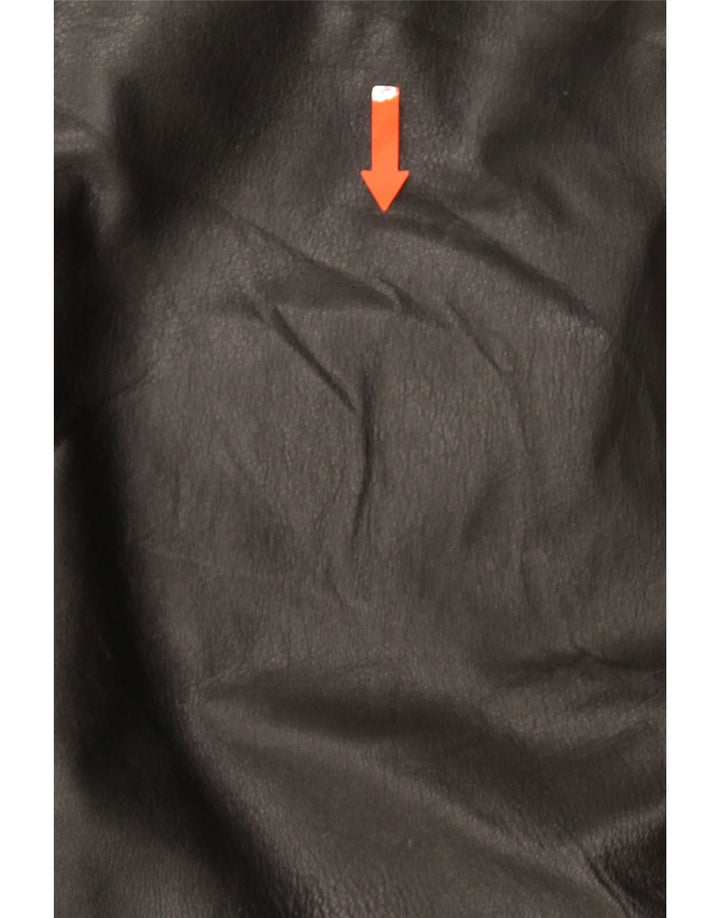 Vintage Γυναικείο Δερμάτινο Μπουφάν IT 44 Medium Black Leather