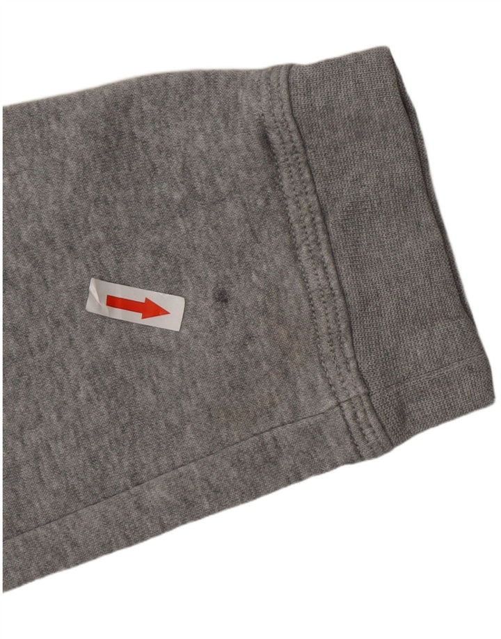 NIKE Boys Hoodie Jumper 12-13 ετών Μεγάλο γκρι βαμβακερό