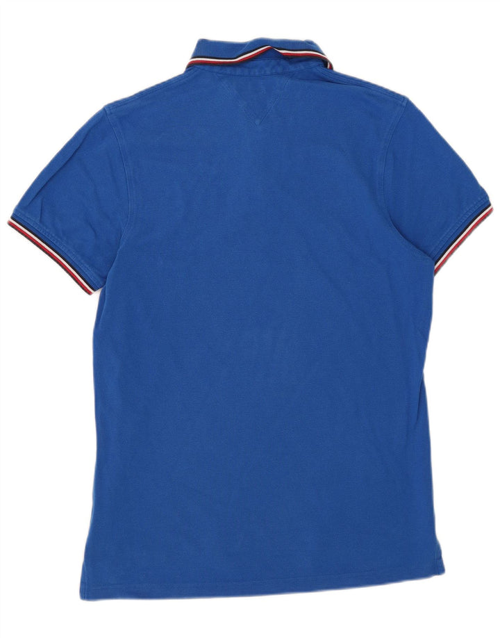 Tommy Hilfiger Ανδρικό πουκάμισο Polo Slim Fit με μεσαίο μπλε ριγέ