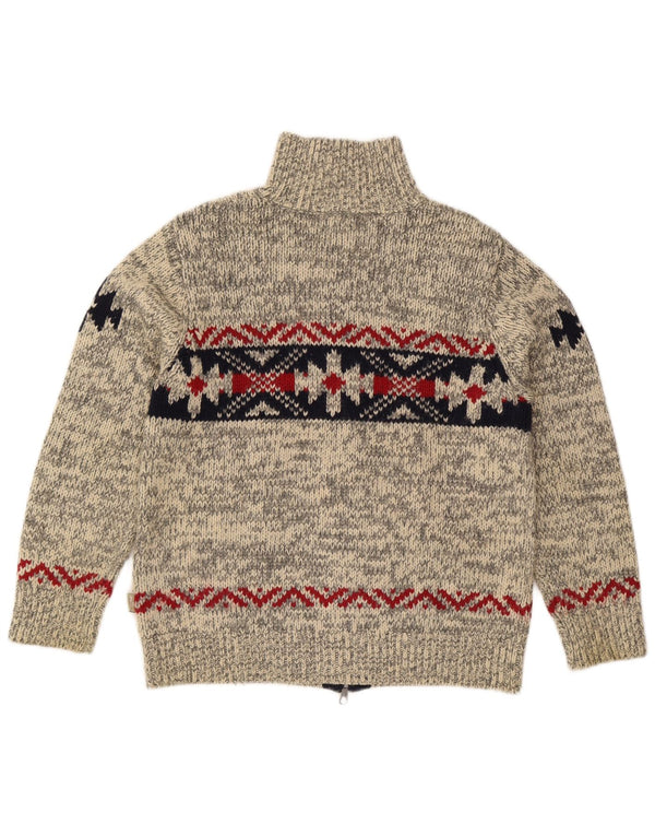Ανδρικό πουλόβερ Rifle Cardigan Medium Grey Fair Isle