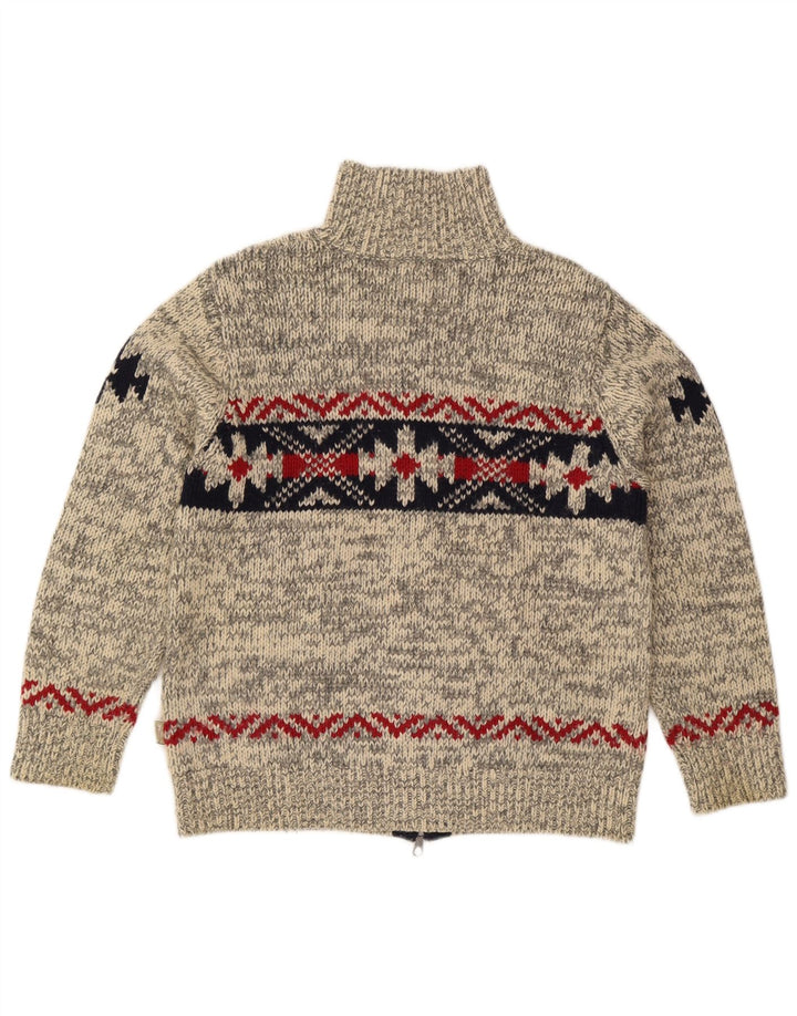 Ανδρικό πουλόβερ Rifle Cardigan Medium Grey Fair Isle