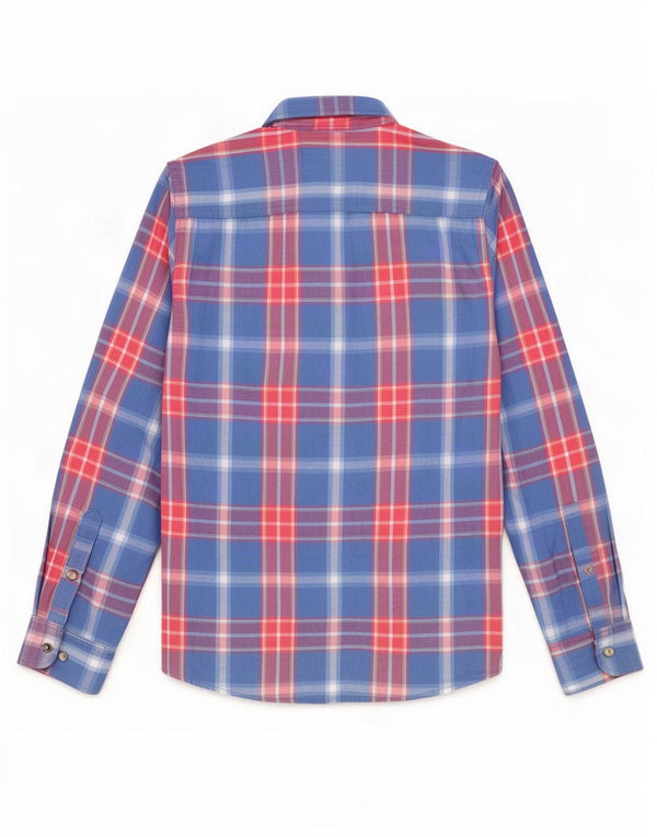 Ανδρικό φανελένιο πουκάμισο Hollister Small Blue Check Cotton