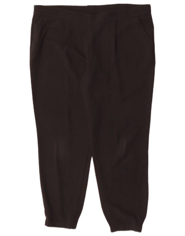 Marks & Spencer Womens Joggers Cropped Παντελόνι UK 14 Large W36 L25 Black