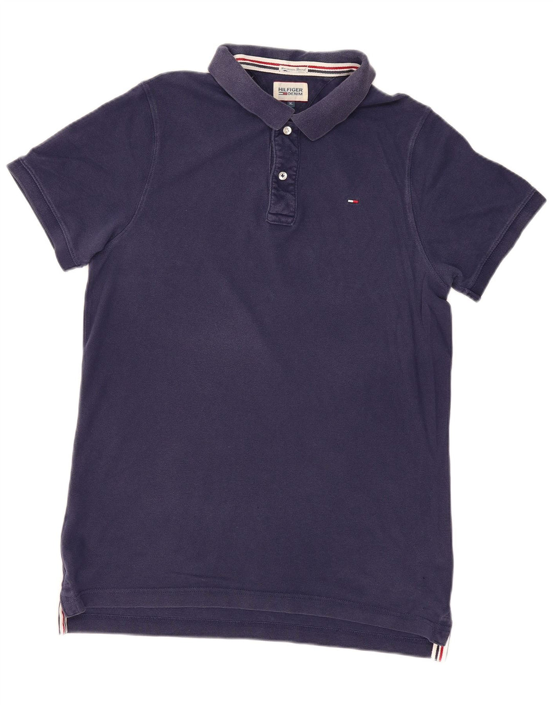 TOMMY HILFIGER Ανδρικό μπλουζάκι πόλο XL Navy Blue Cotton