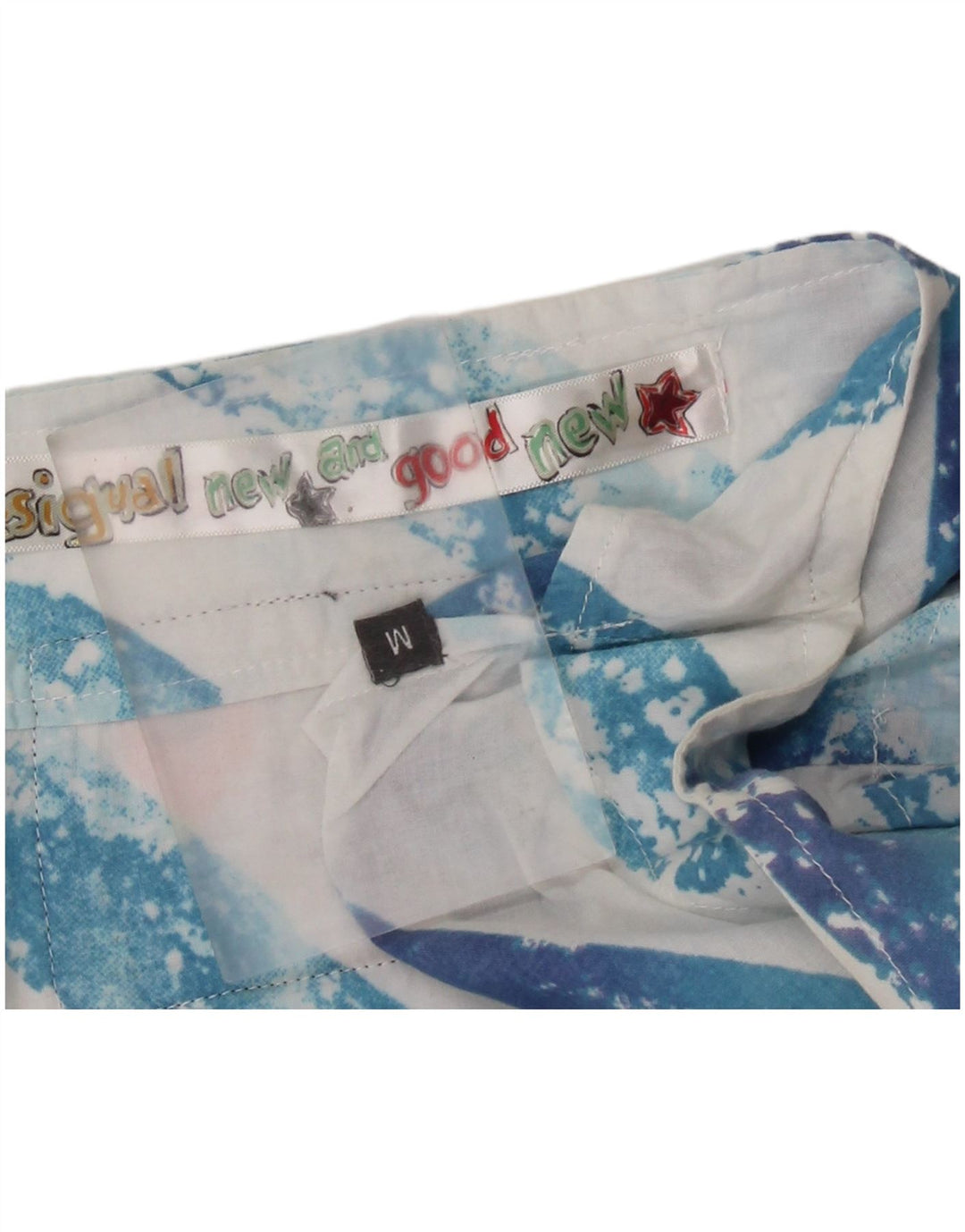 DESIGUAL Γυναικεία Γραφική Μπλούζα Τοπ UK 14 Medium Blue ριγέ