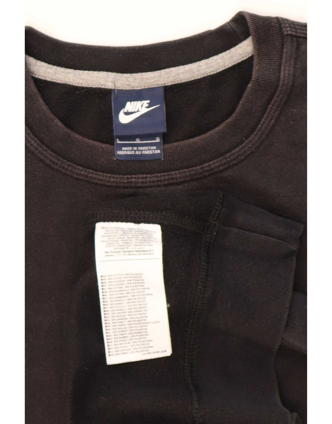 Ανδρικό φούτερ Nike Jumper μεγάλο μαύρο βαμβακερό