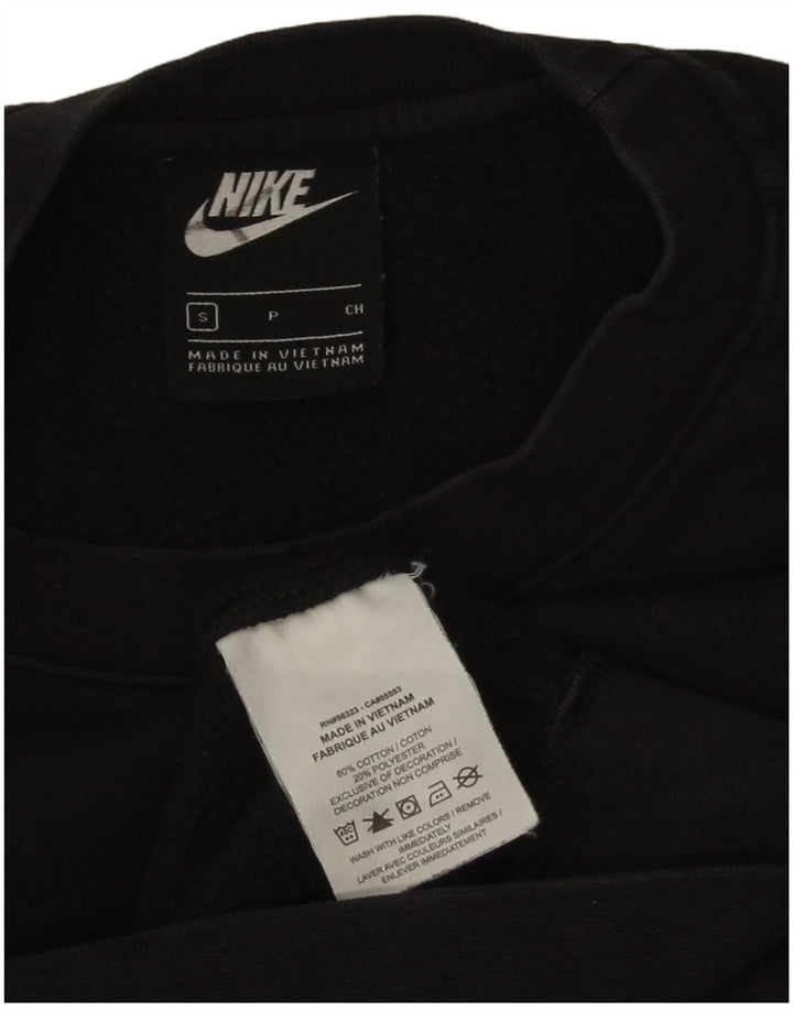 Ανδρικό φούτερ Nike με χαλαρή εφαρμογή, μαύρο βαμβακερό