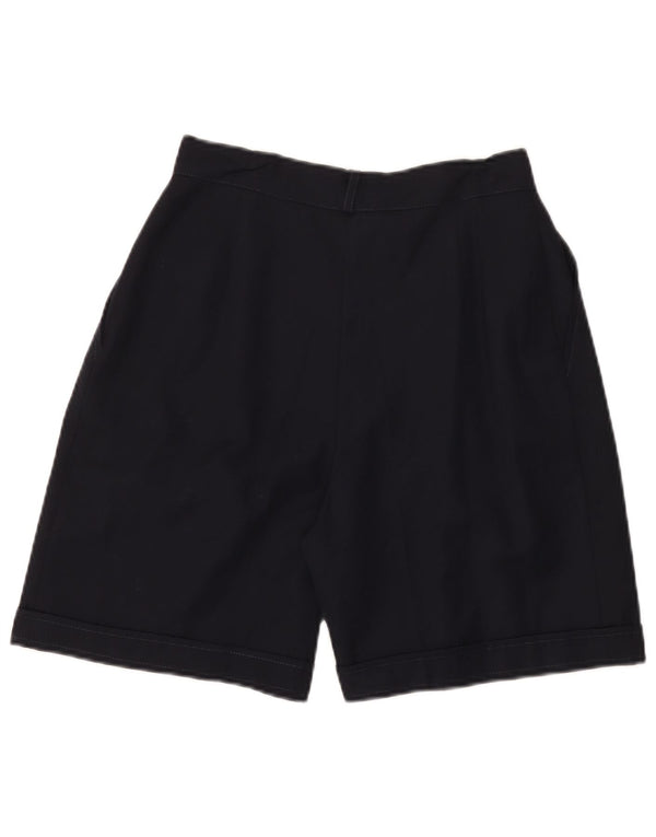 Vintage γυναικείο ψηλόμεσο σορτς Chino IT 44 Medium W26 μαύρο μαλλί