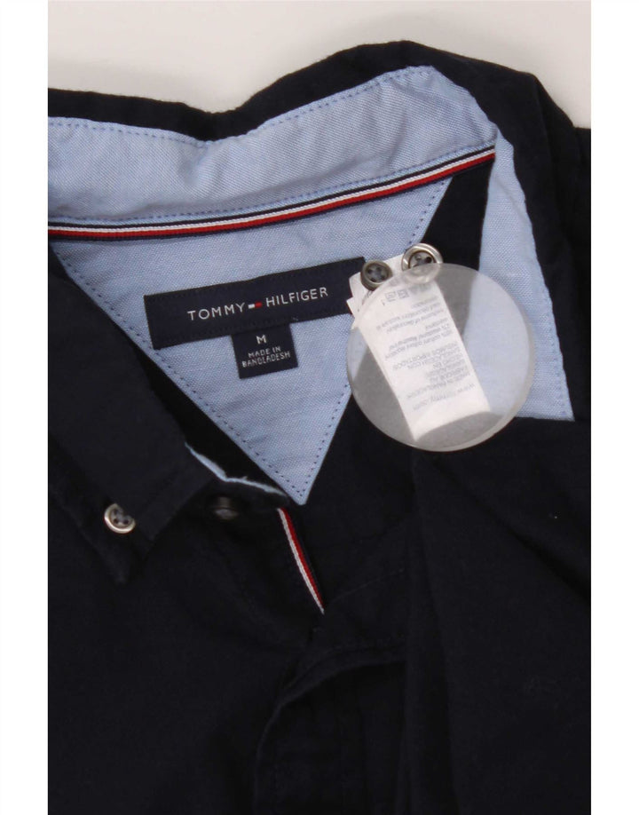 Ανδρικό πουκάμισο Tommy Hilfiger, Βαμβακερό σε μεσαίο μπλε ναυτικό