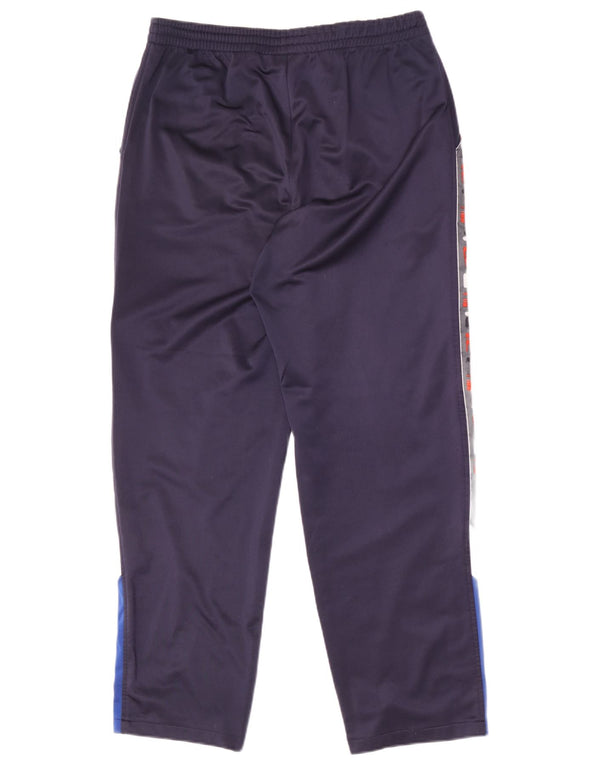 Fila Mens Graphic Tracksuit Trousers Medium Navy Blue Colourblock