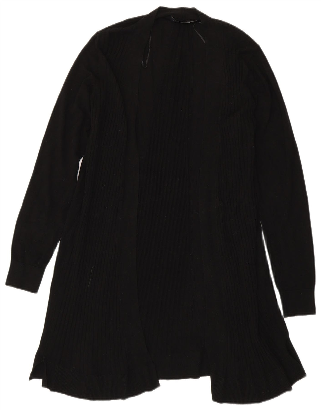 Marks & Spencer Γυναικείο Longline ανοιχτό πουλόβερ ζακέτα UK 14 Medium Black