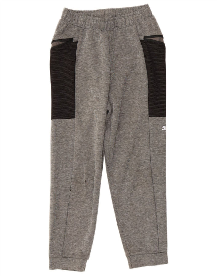 Παντελόνι αθλητικής φόρμας PUMA Boys Joggers 9-10 ετών Γκρι χρώματος βαμβακερό