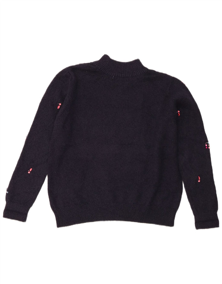 Marks & Spencer Γυναικείο πουλόβερ με λαιμό χελώνα UK 12 Medium Navy Blue