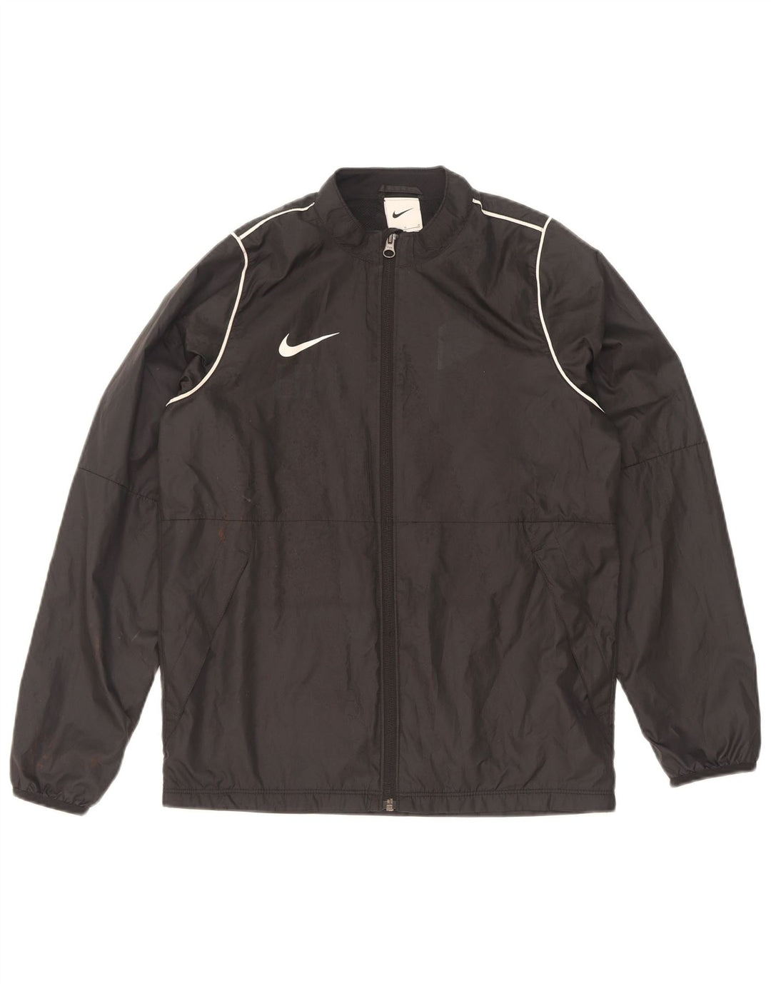 Μπουφάν Nike Boys αθλητική φόρμα 12-13 ετών μεγάλο μαύρο πολυεστέρα