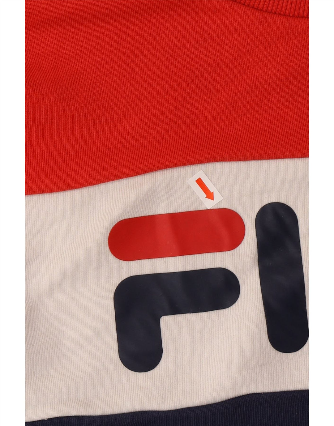 Γυναικείο γραφικό φούτερ FILA Jumper UK 14 Medium Navy Blue Colourblock