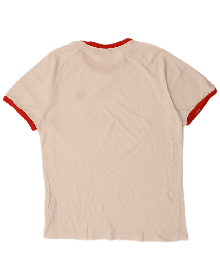 Ανδρικό T-Shirt Adidas Top Larg off White Βαμβακερό