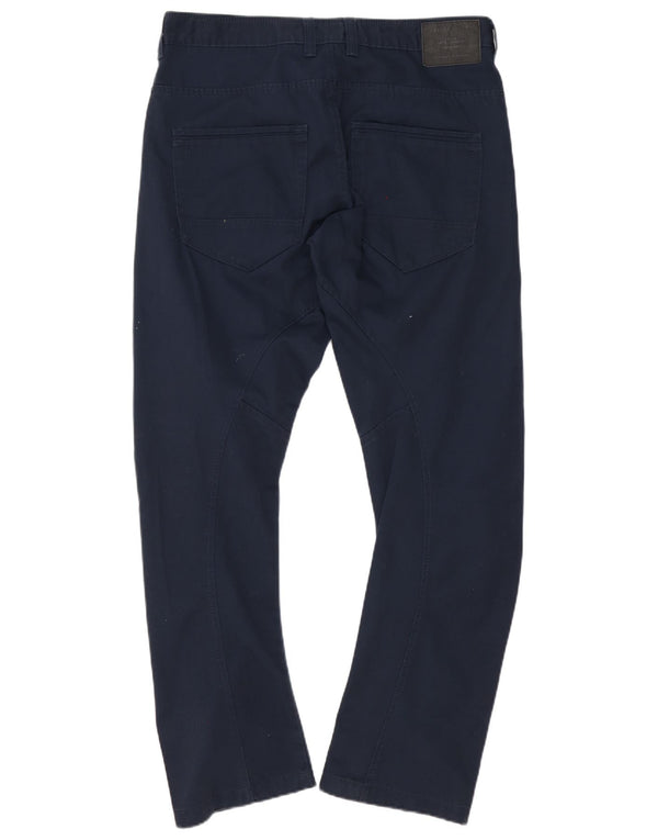 Jack & Jones Ανδρικό Anti Fit Casual Παντελόνι W36 L34 Navy Blue Cotton