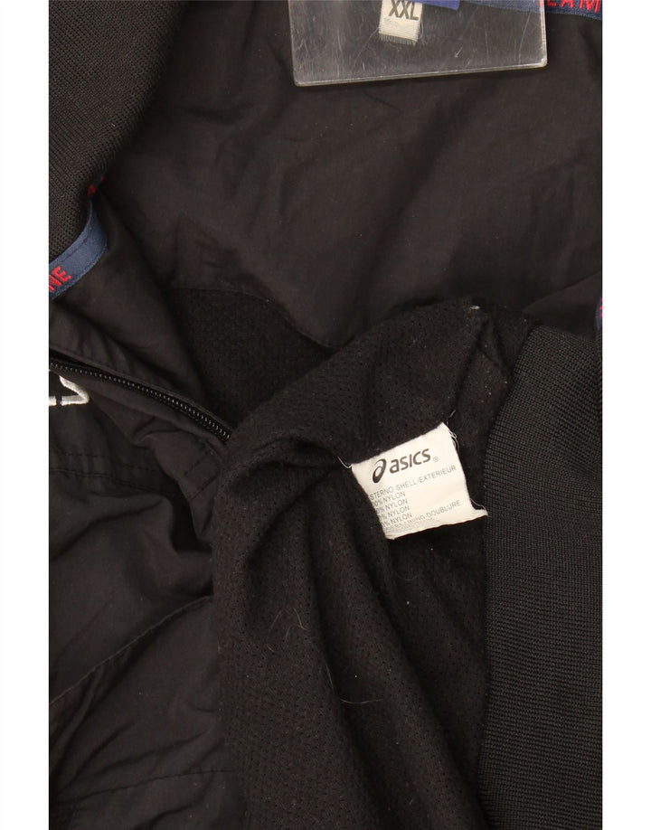 Ανδρικό μπουφάν Asics Bomber UK 44 2XL Μαύρο νάιλον