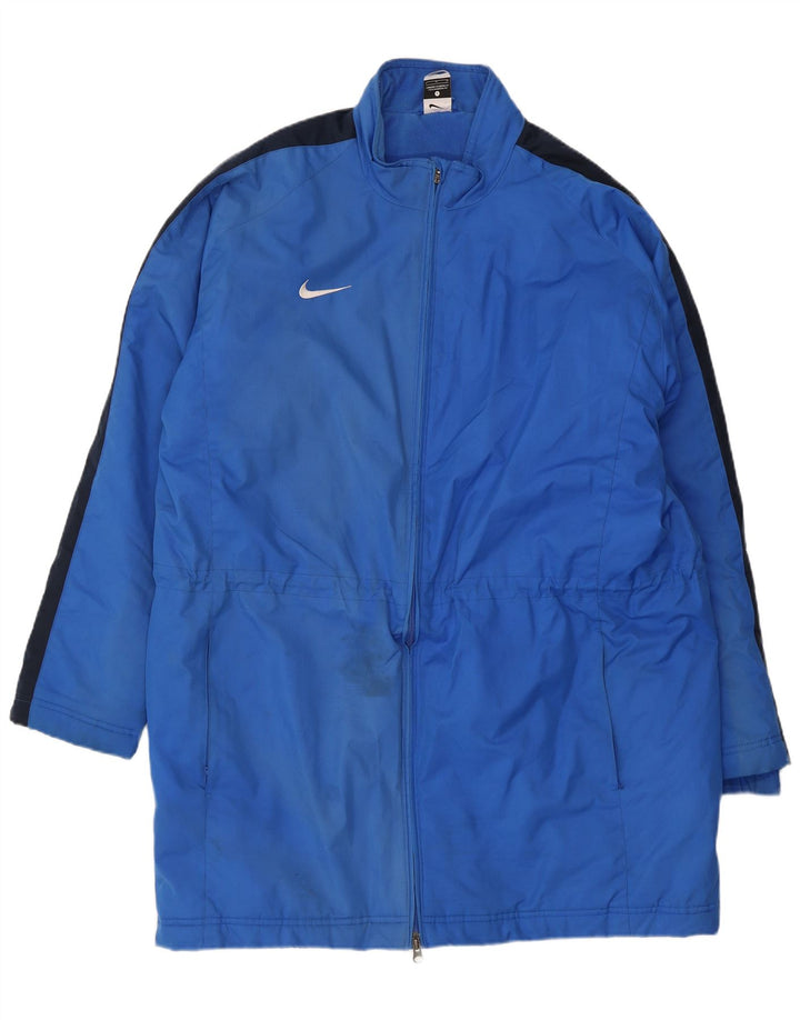Ανδρικό παλτό Nike Windbreaker UK 40 Large Blue Colorblock Πολυεστέρας