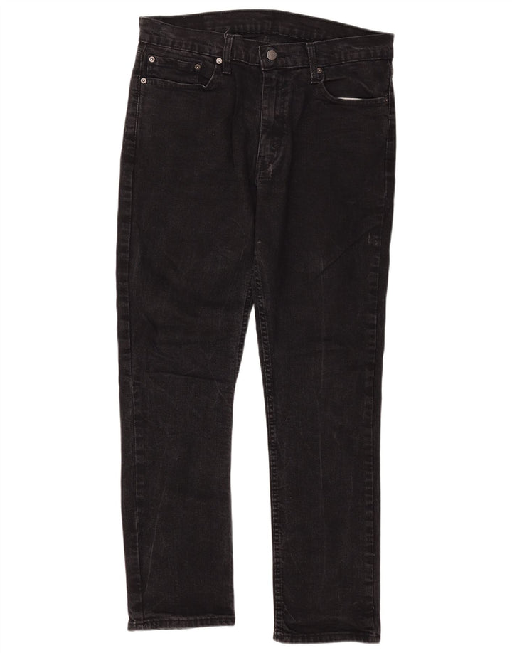 Levi's Mens 511 Slim Jeans W36 L32 Μαύρο βαμβακερό