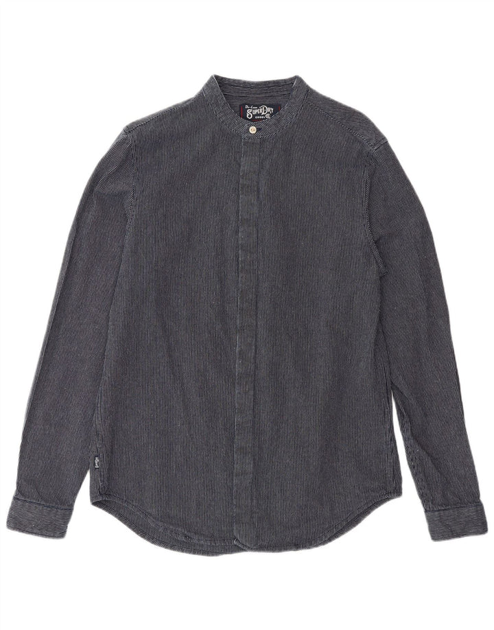 Ανδρικό πουκάμισο Superdry από πολυεστέρας μεσαίου μπλε ναυτικού