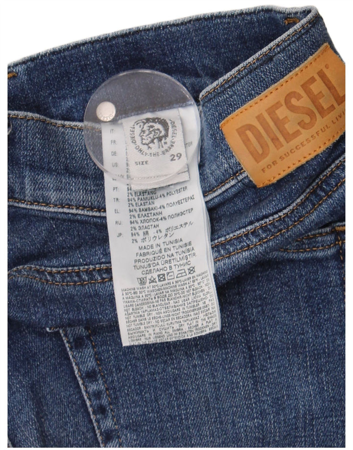 Diesel γυναικείο τζιν με φλάντζα W29 L32 μπλε βαμβακερό