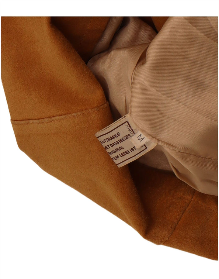 Vintage Γυναικείο Suede Jacket UK 14 Medium Brown Δερμάτινο