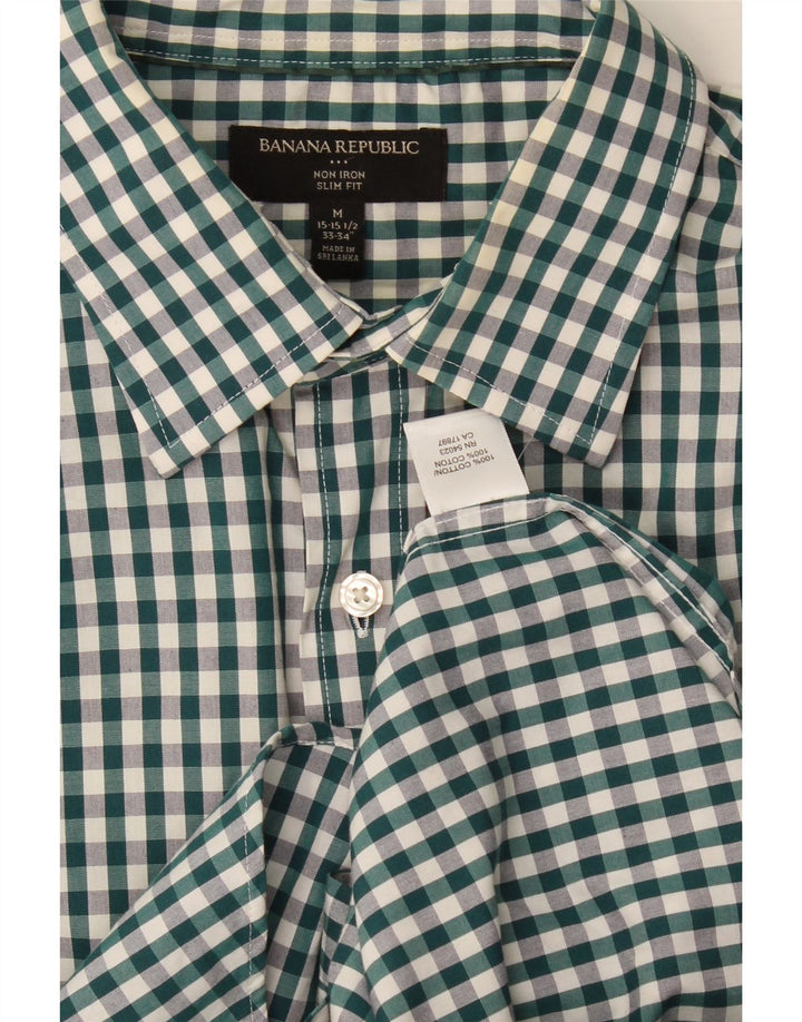 Banana Republic Ανδρικό πουκάμισο Slim Fit Μέγεθος 15 1/2 Μέτριο Πολύχρωμο Έλεγχο
