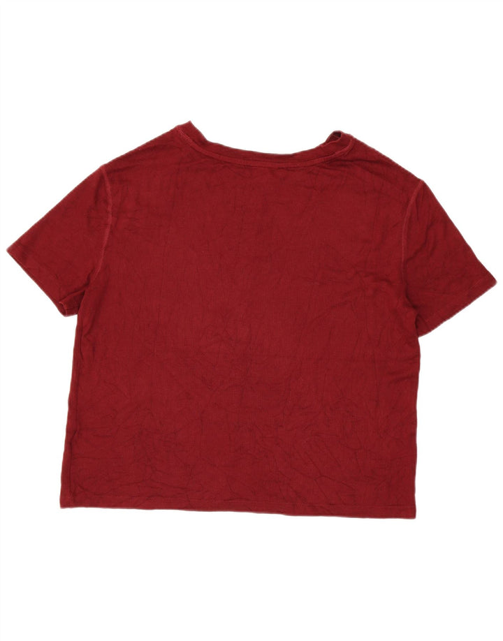 Marks & Spencer Γυναικείο T-Shirt τοπ 14 μεσαία μπορντό βισκόζη