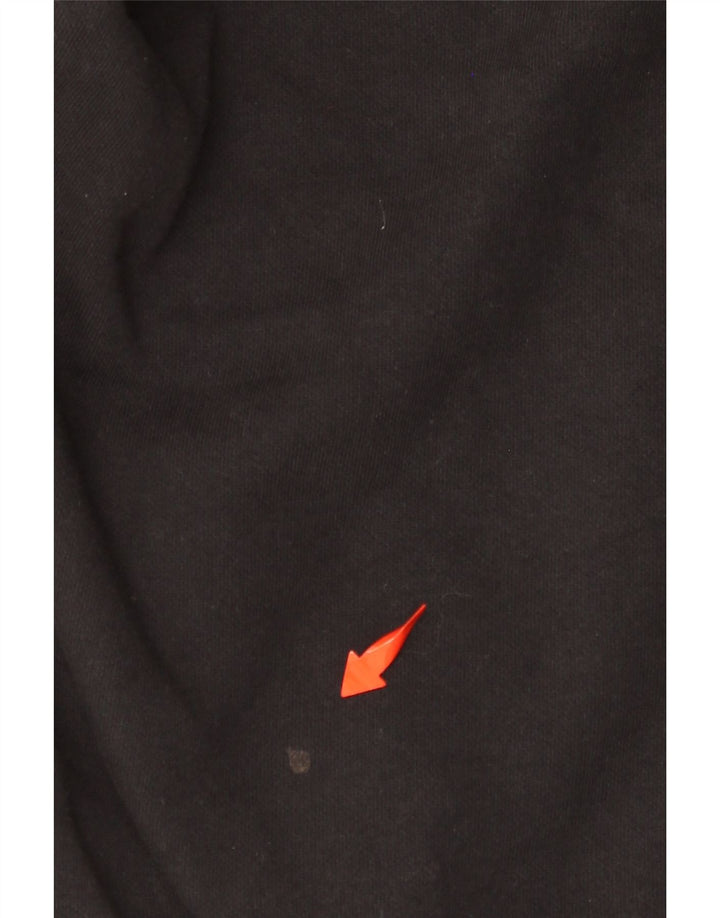 CHAMPION Ανδρικό γραφικό κουκούλα, μεγάλο μαύρο βαμβακερό