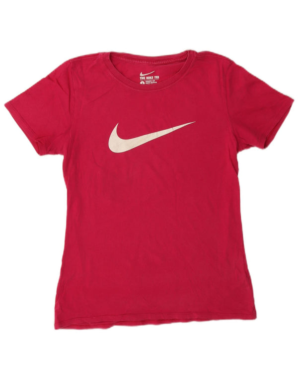 Γυναικείο γραφικό μπλουζάκι Nike 10 Small ροζ