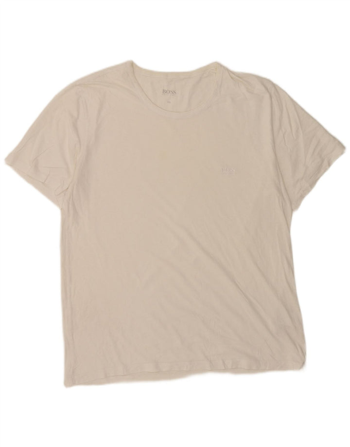 Ανδρικό T-Shirt Hugo Boss Top 2XL Λευκό βαμβακερό