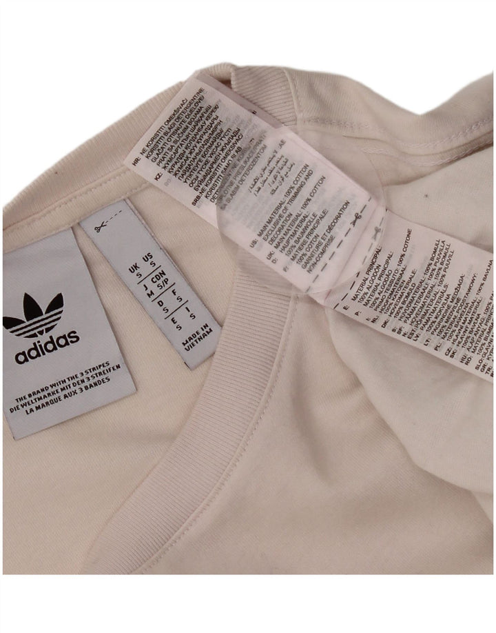Ανδρικό γραφικό T-Shirt Adidas Top Μικρό λευκό βαμβακερό