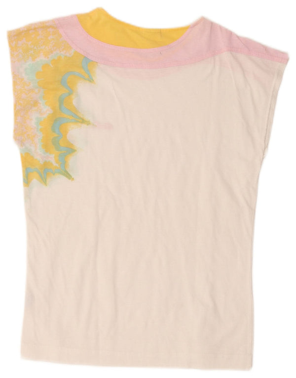 Γυναικείο αμάνικο γραφικό μπλουζάκι Ellesse Top IT 40 Small White Retro