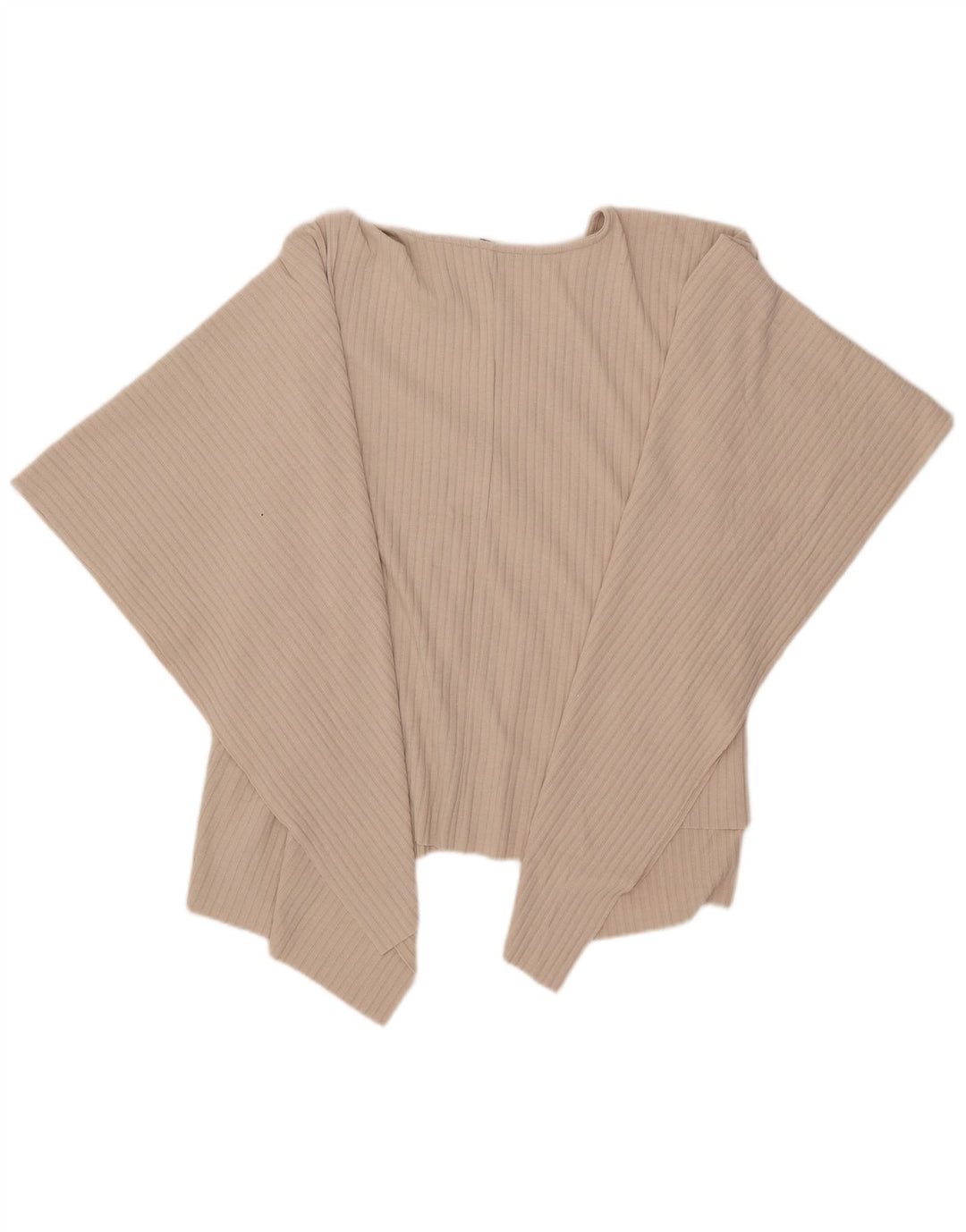 Zara Γυναικεία Asymmetric Poncho Μπλούζα Top One Size Beige
